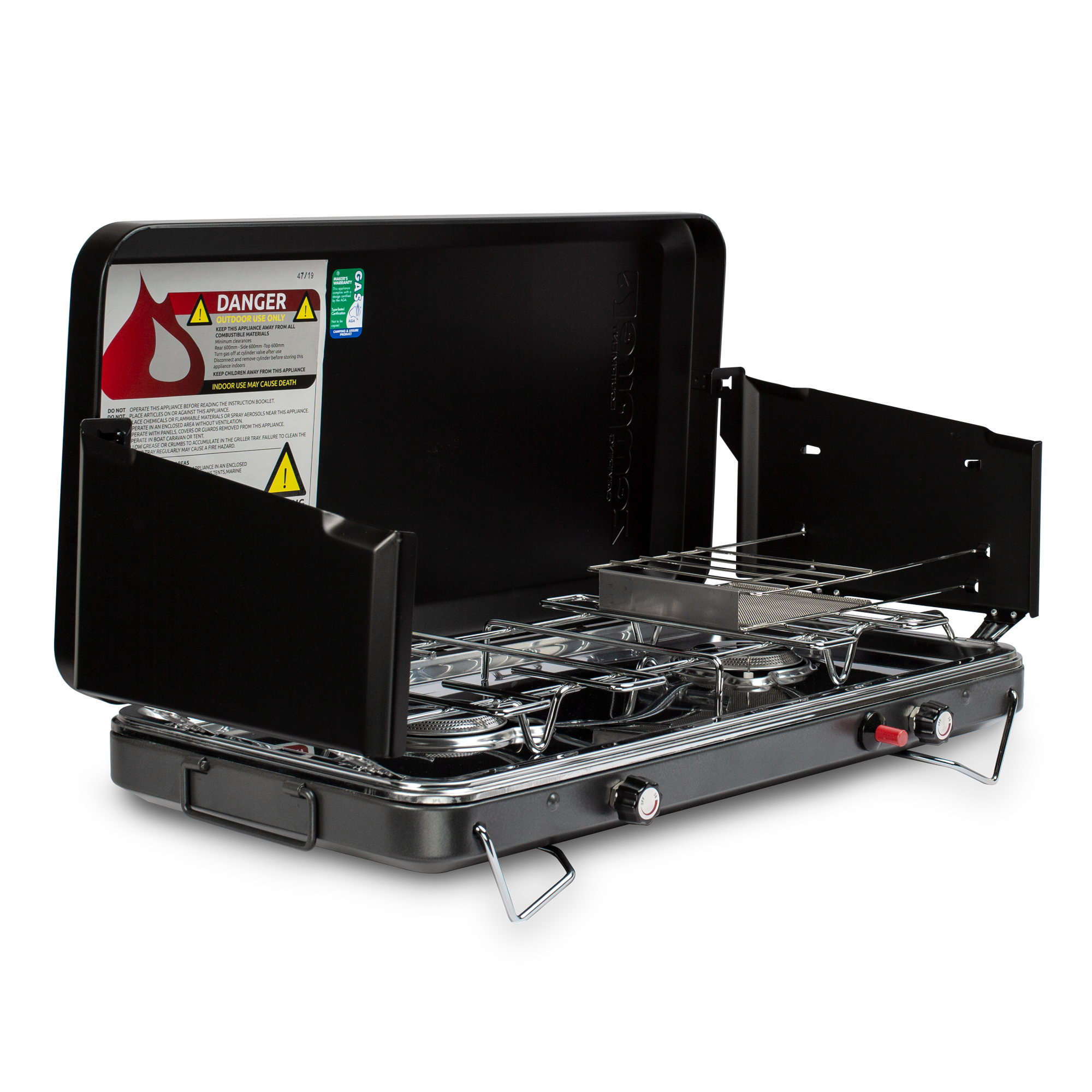 Zempire 2 Burner Deluxe Wide Camp Stove