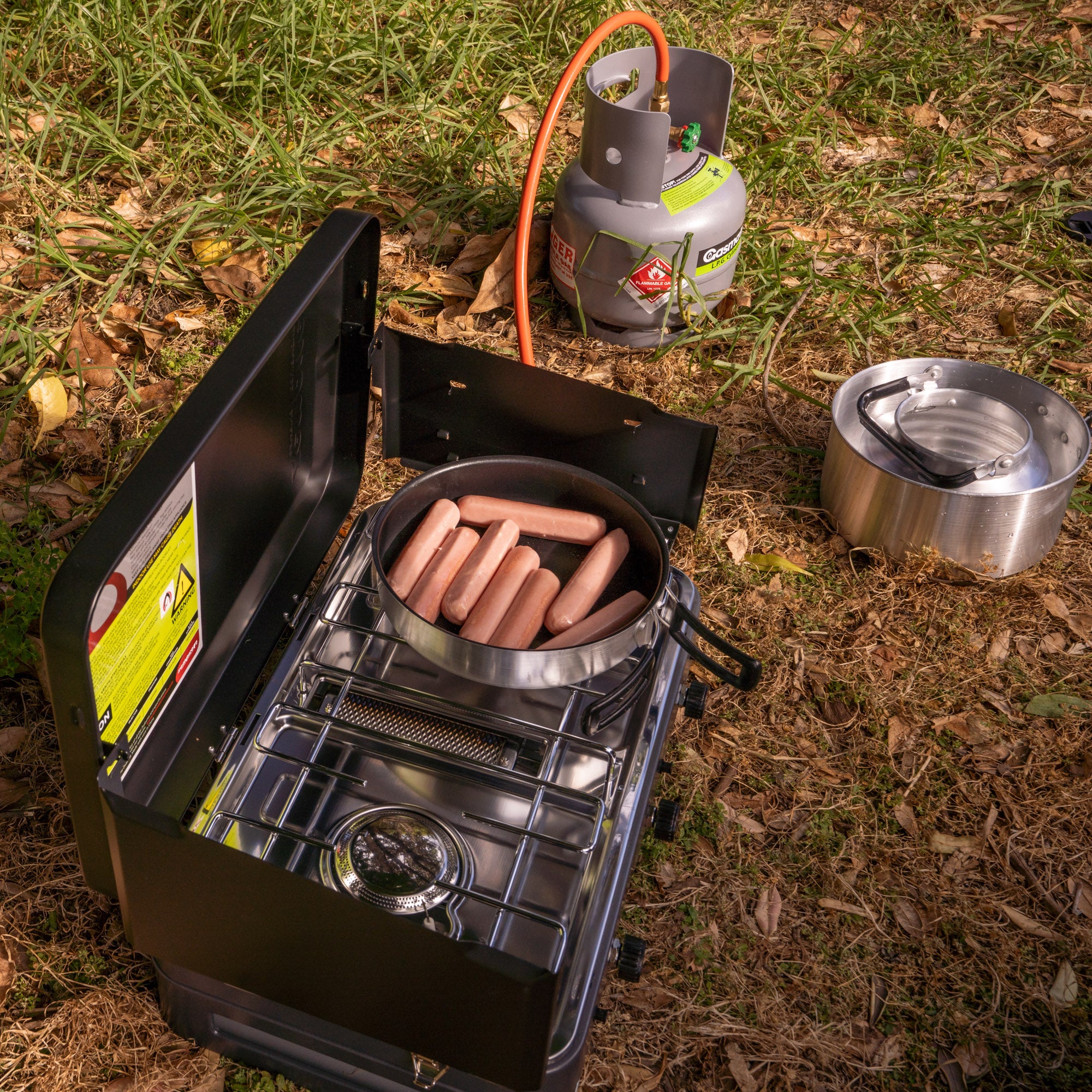 Zempire 2 Burner Deluxe & Grill Camp Stove