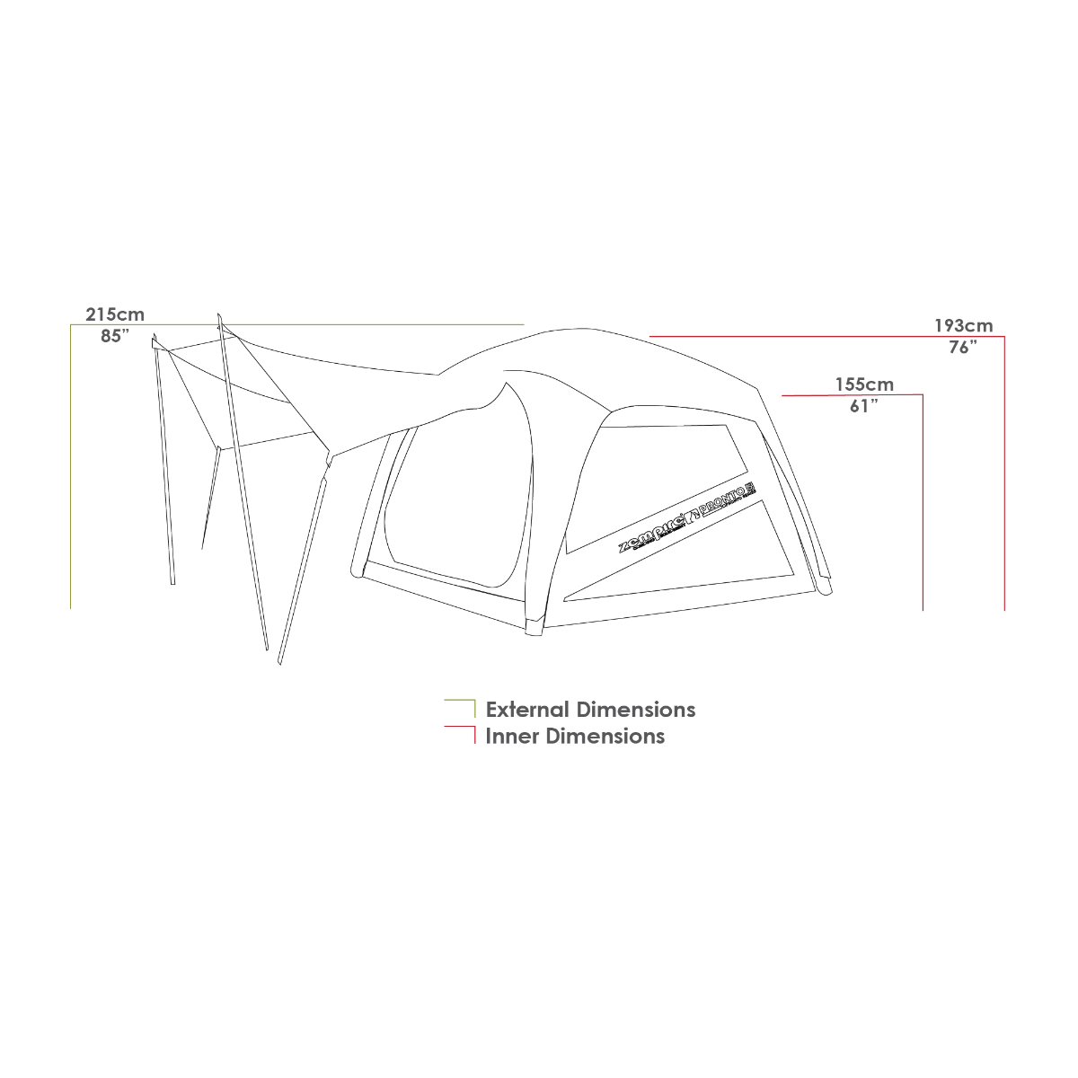 Pronto 5 V2 Air Tent : Refurbished