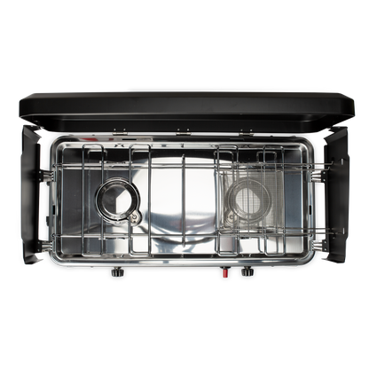 Zempire 2 Burner Deluxe Wide Camp Stove