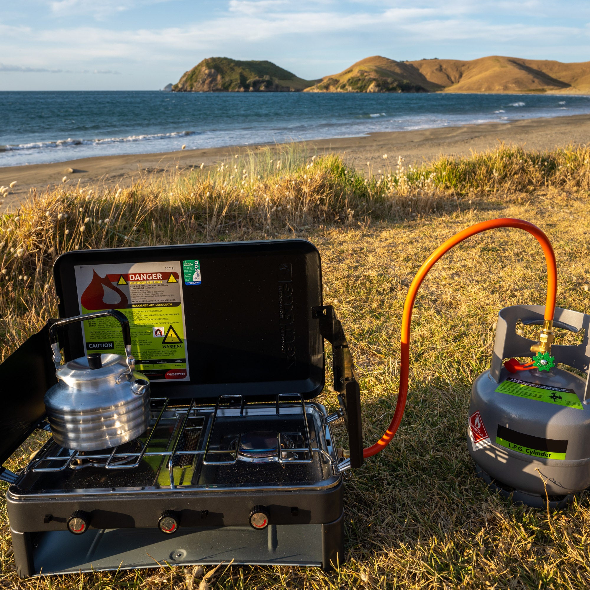 2 Burner Deluxe & Grill Camp Stove