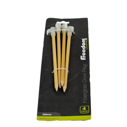 Zempire Fibreglass Glow Tent Pegs (4pcs)