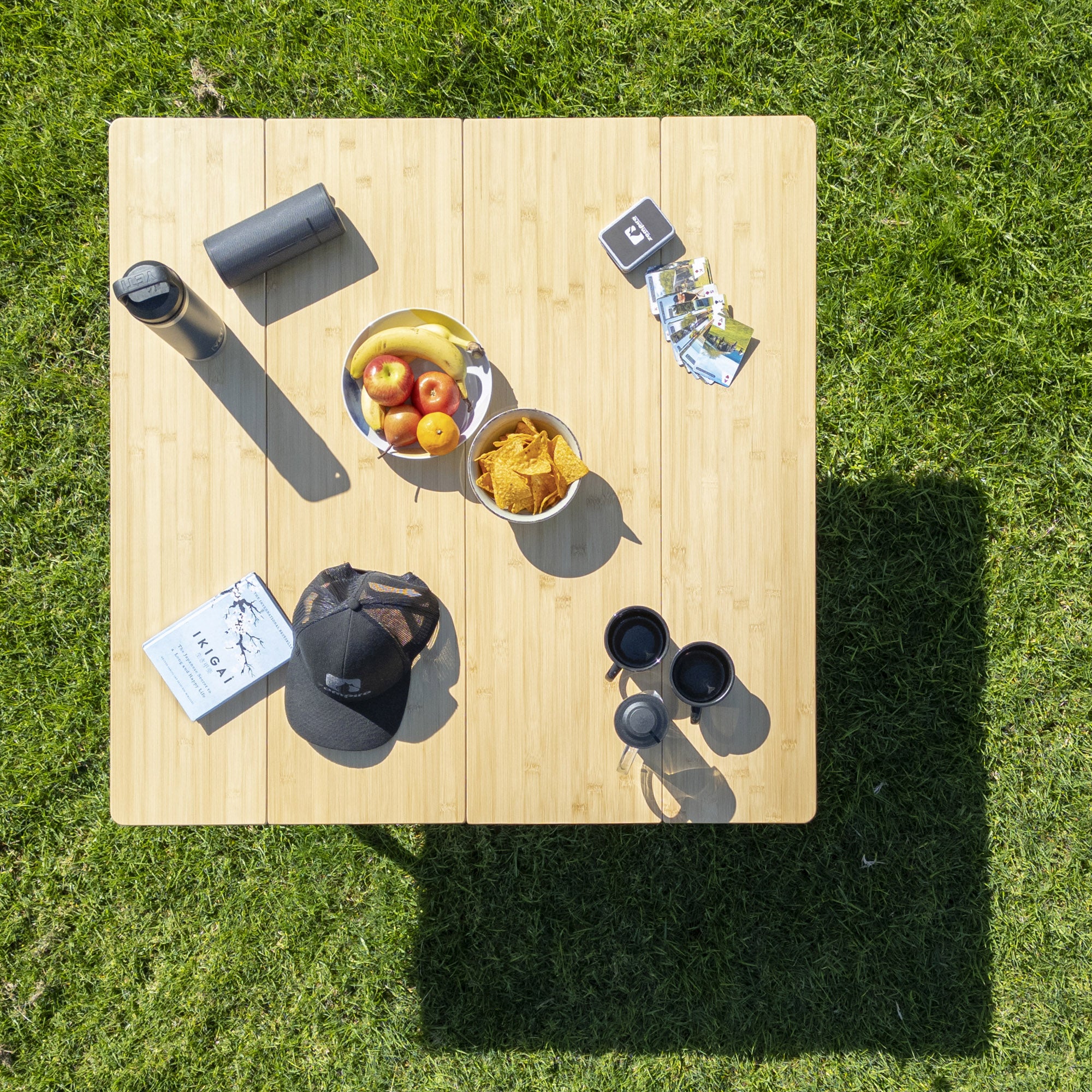 Zempire Kitpac Pro X-Large Bamboo Camp Table NATURAL BAMBOO SURFACE