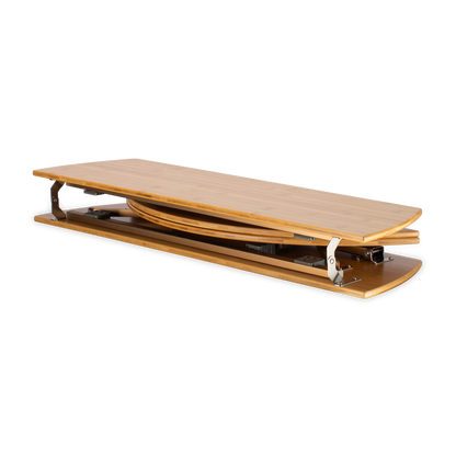Zempire Kitpac Round V2 Bamboo Camp Table 4 FOLD DESIGN