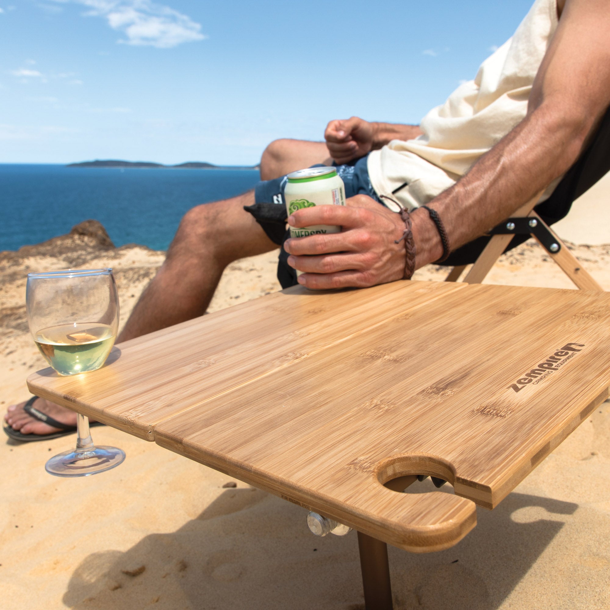 Zempire Kitpac Spike - Bamboo Camping Table – Zempire NZ