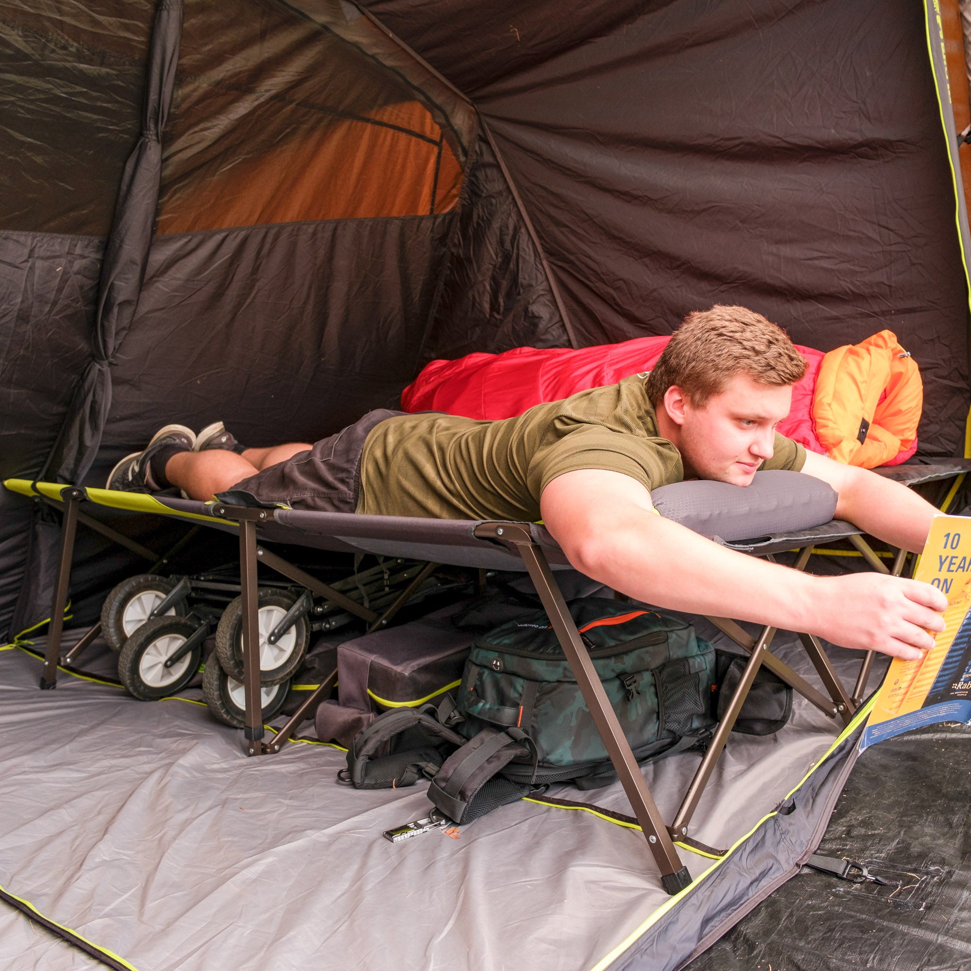 Zempire Z Leg Twin Camp Cot Stretcher ANTI-SWAY STABILISING BARS
